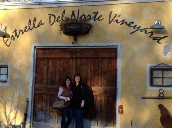Jen and Valynne, Visiting Estrella Del Norte (December 2012)