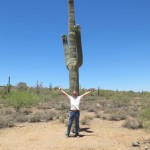 Paul and an Arizona Saguaro on a 2010 Road Trip