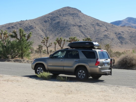 Our trusty 4Runner at Joshua Tree National Park