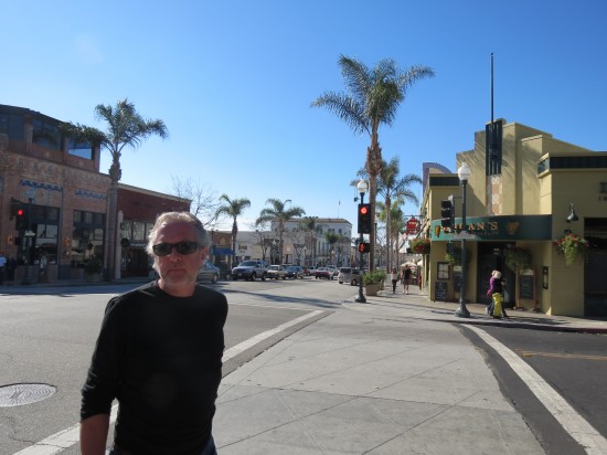 Sharing my old stomping grounds (Main Street, Ventura) with Paul