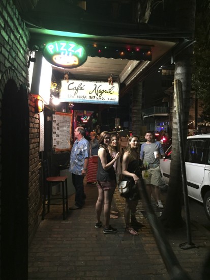 Outside Cafe Negril on Frenchmen Street